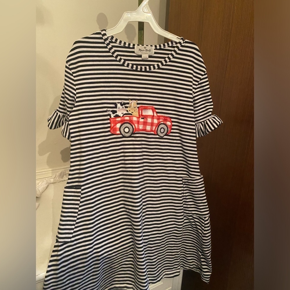 Marie Nicole‎ Striped Farm Dress